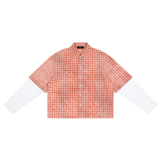 Vintage Wash Plaid Short Sleeve Shirt