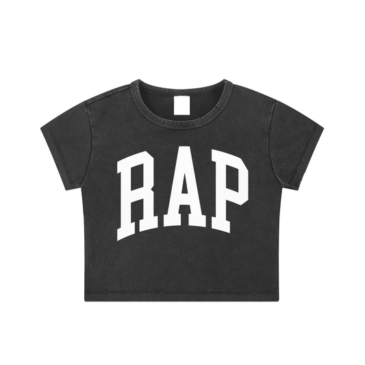 RAP Washed Crop Top - Rapper's Digest