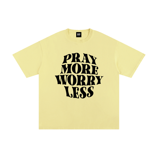 Pray More Cotton T-Shirt - Rapper's Digest
