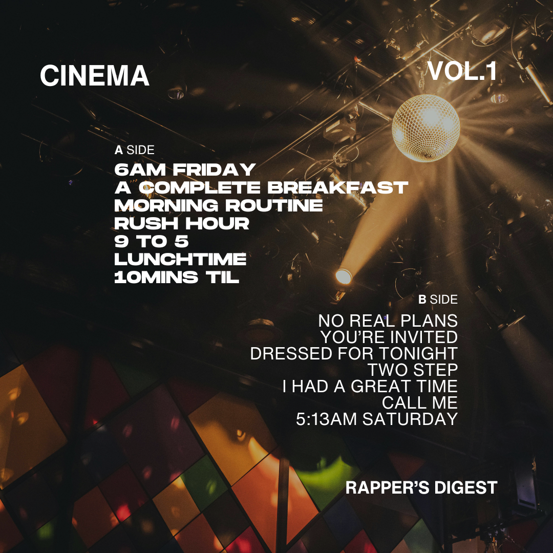 Cinema Vol. 1 (digital album) - Rapper's Digest