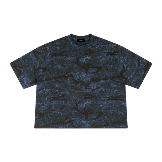Boxy Camo Print T-Shirt