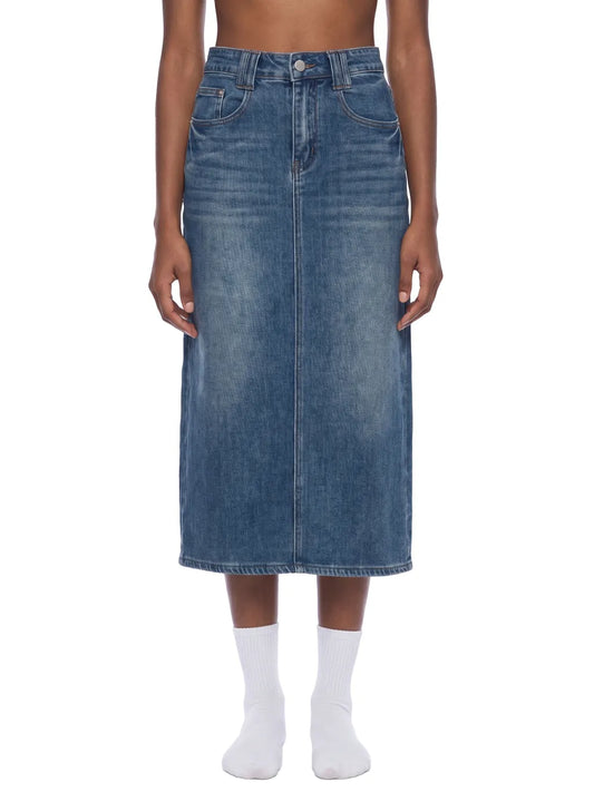 Vintage Wash Denim Skirt