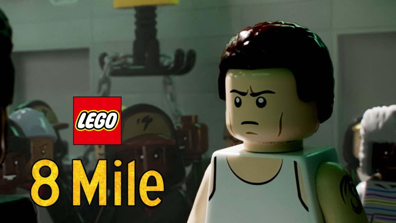 8 Mile Final Rap Battle but in LEGO (4K) | Eminem