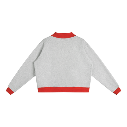 Mock Neck Crewneck Sweatshirt