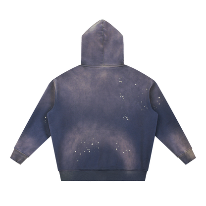 Mori White Vintage Washed Fleece Hoodie - Rapper's Digest