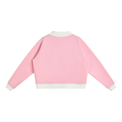 Mock Neck Crewneck Sweatshirt