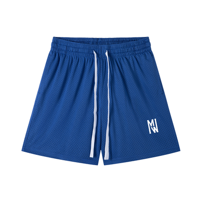 Mori White Mesh Drawstring Shorts - Rapper's Digest