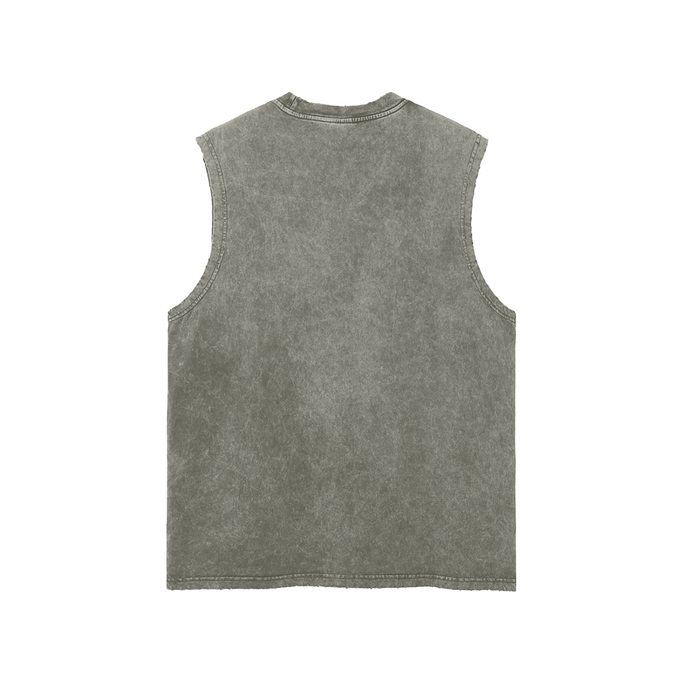 Mori White Washed Frayed Hem Tank Top - Rapper's Digest