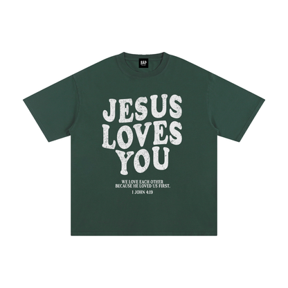 Jesus Loves You Cotton T-Shirt