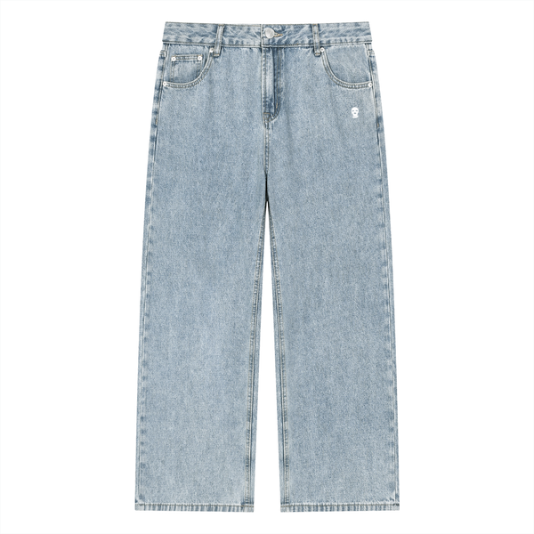 Vintage Wash Straight Leg Jeans - Rapper's Digest