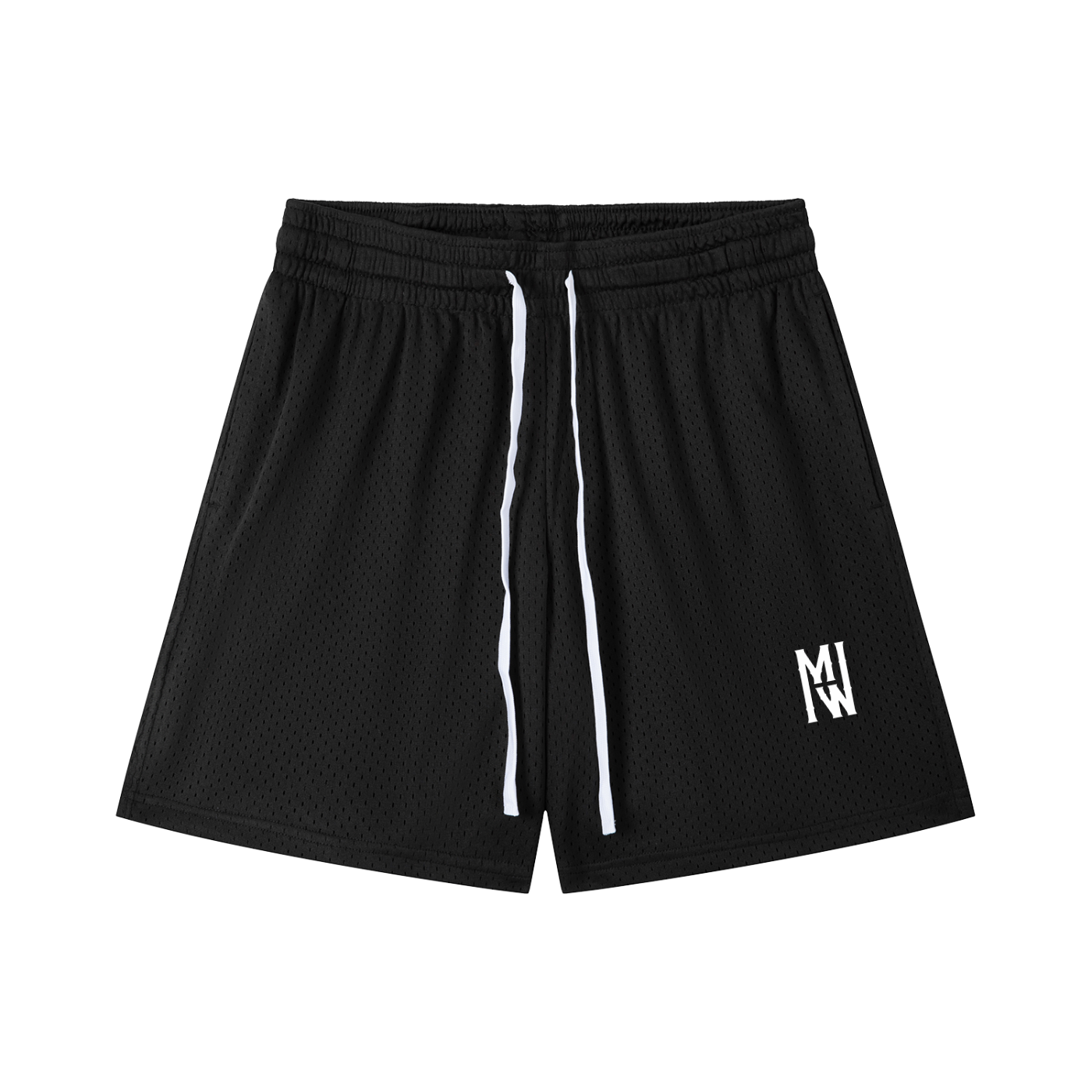 Mori White Mesh Drawstring Shorts - Rapper's Digest
