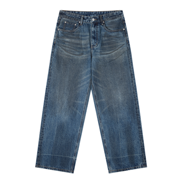 Vintage Wash Baggy Denim Jeans - Rapper's Digest