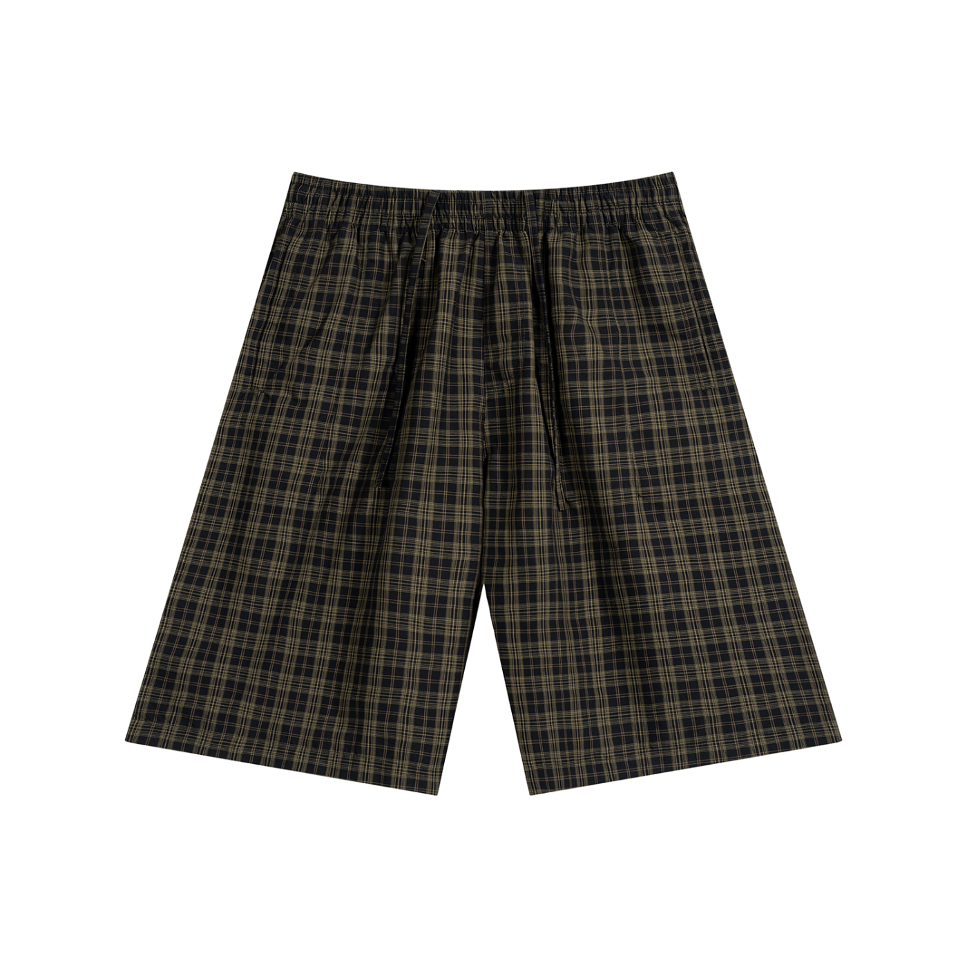Plaid Wide Leg Shorts