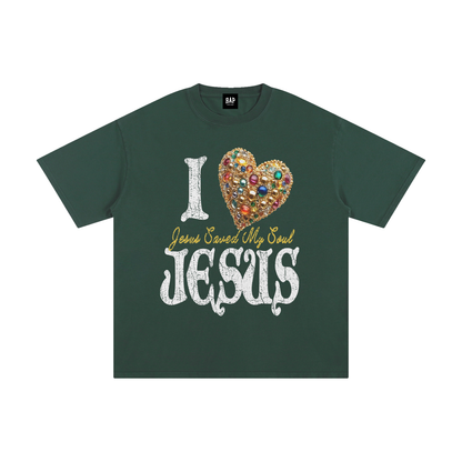 I Heart Jesus Cotton T-Shirt