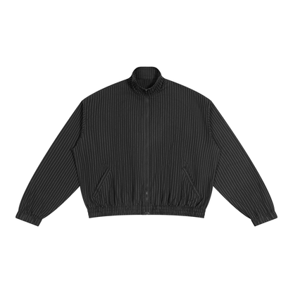 Striped Full-Zip Track Jacket