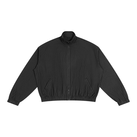 Striped Full-Zip Track Jacket