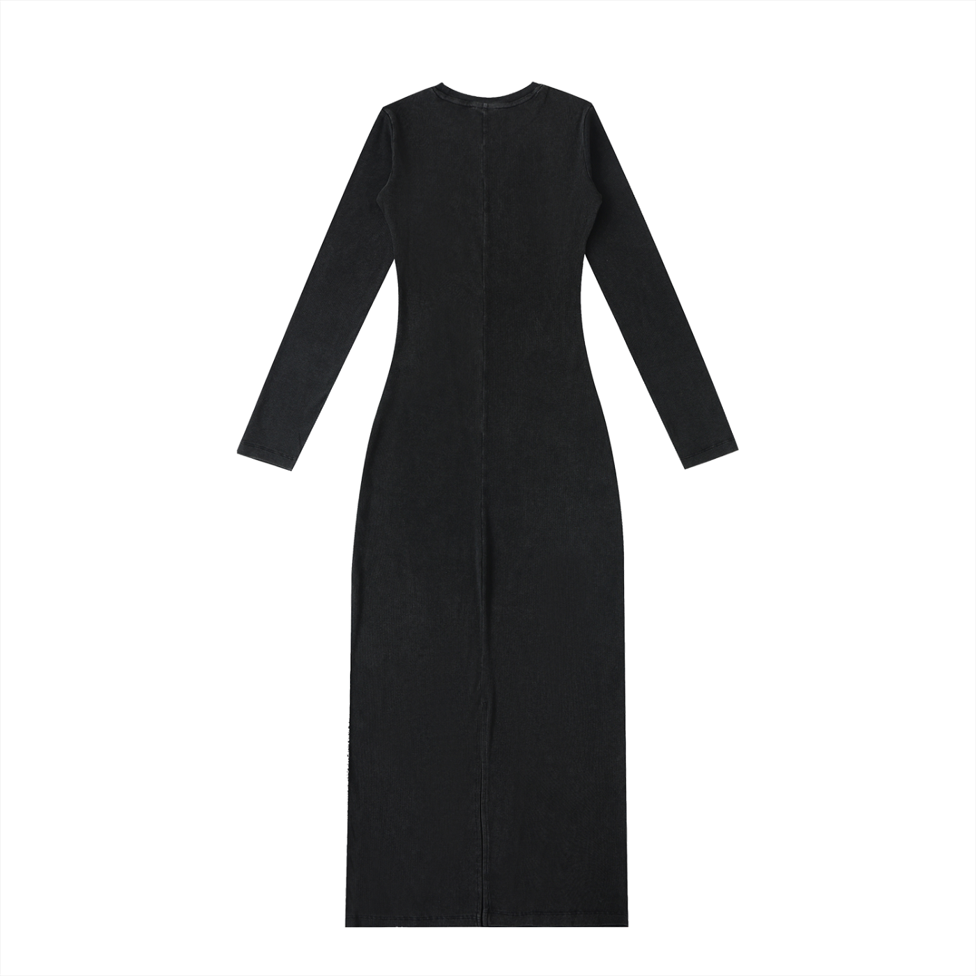 Dyed Washed Slit Maxi Dress - Rapper's Digest