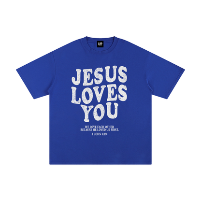 Jesus Loves You Cotton T-Shirt