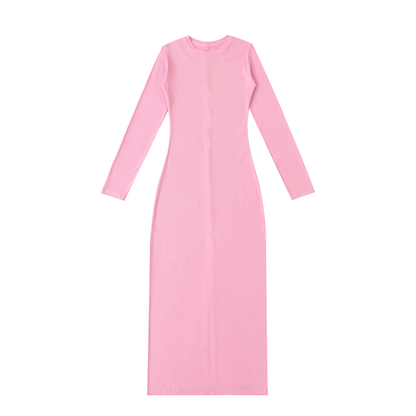 Dyed Washed Slit Maxi Dress - Rapper's Digest