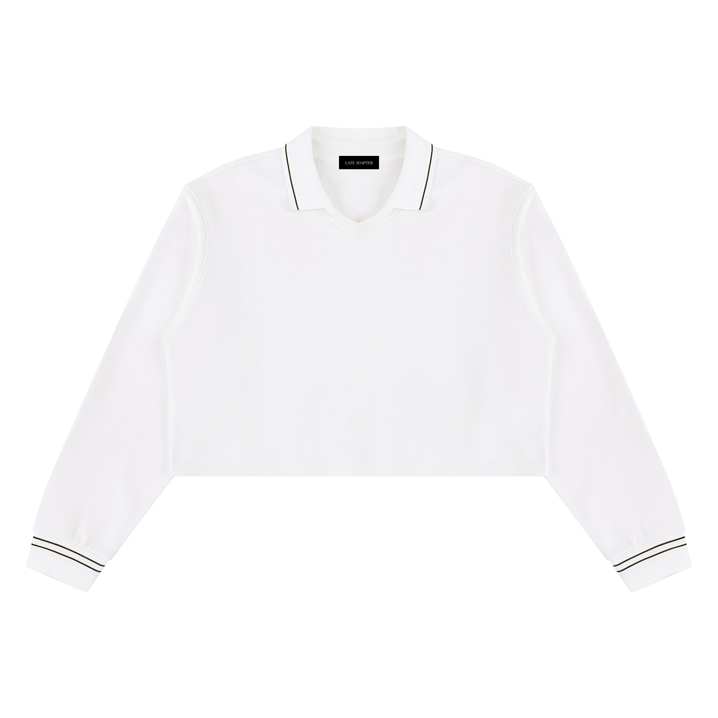 Crop Collared Sweatshirt
