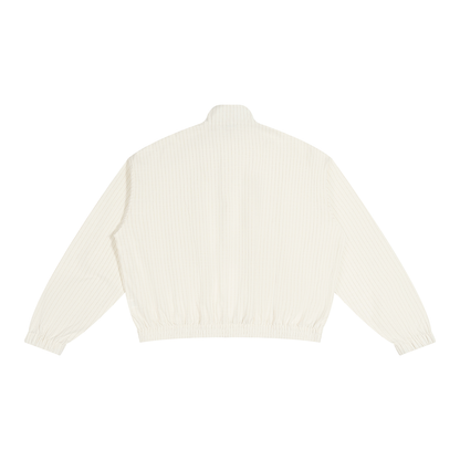 Striped Full-Zip Track Jacket