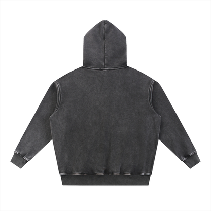 Snow Wash Fleece Oversize Hoodie - Rapper's Digest
