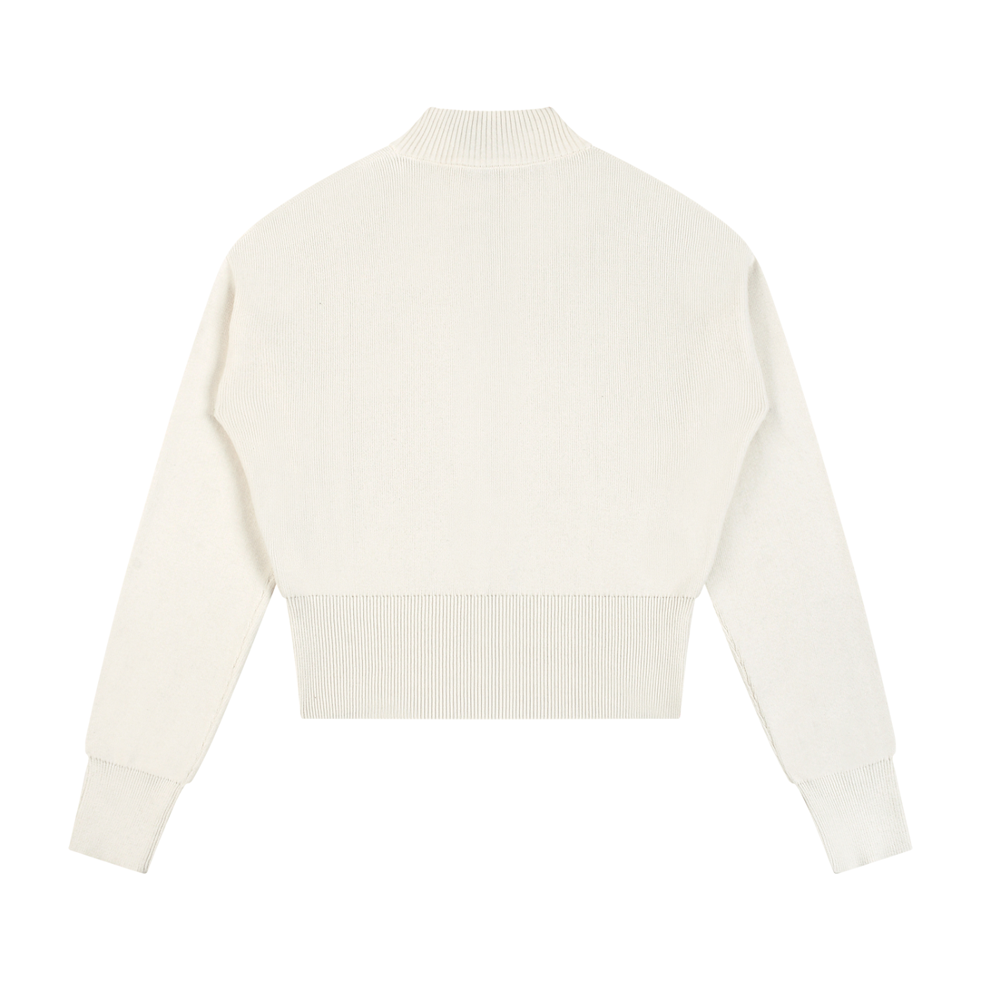 Mock Neck Zip Up Cardigan