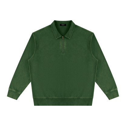Vintage Wash Quarter-Zip Sweatshirt