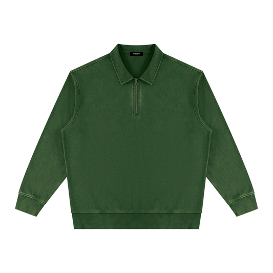 Vintage Wash Quarter-Zip Sweatshirt