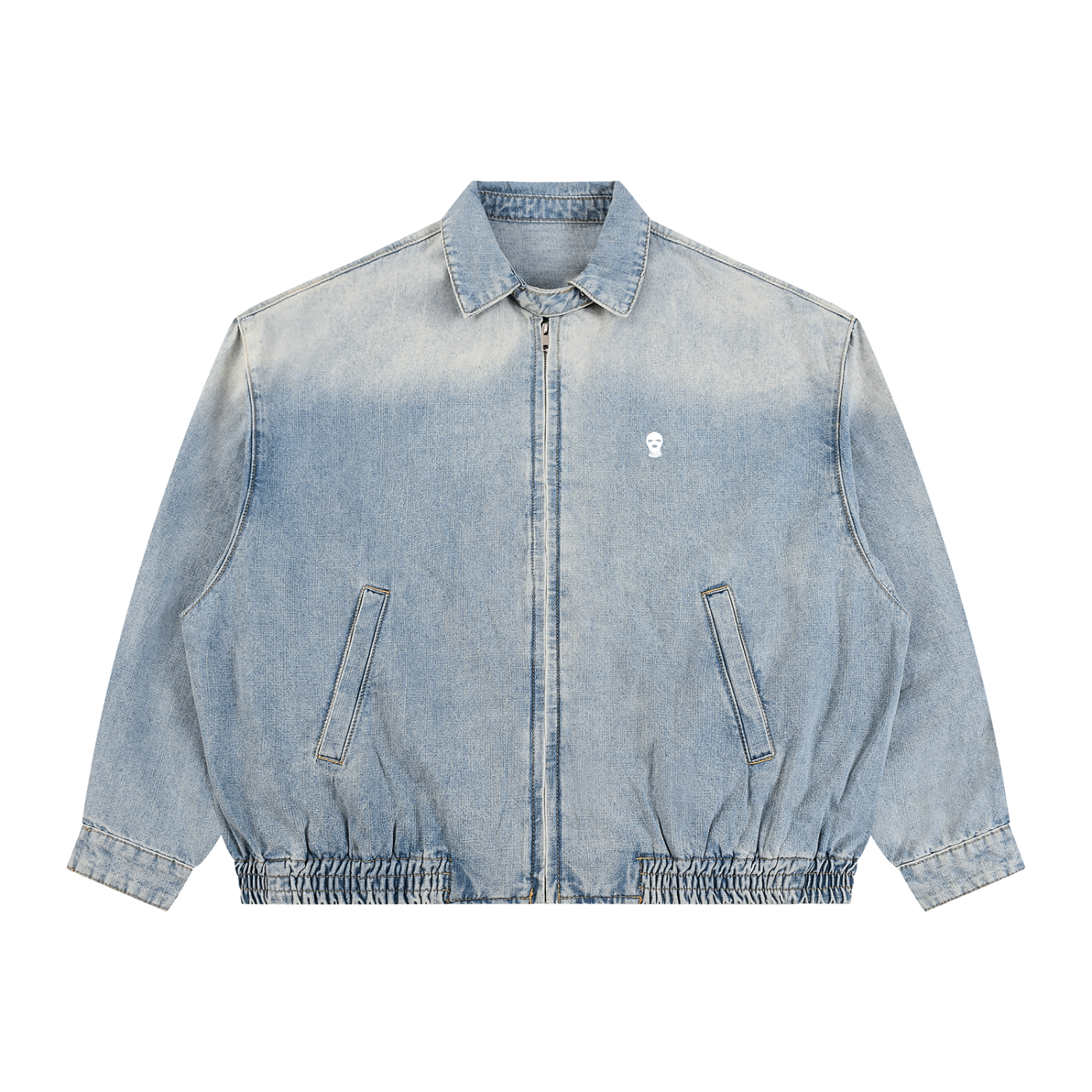 Vintage Wash Full-Zip Denim Jacket - Rapper's Digest