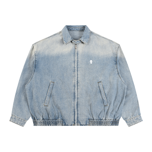 Vintage Wash Full-Zip Denim Jacket - Rapper's Digest