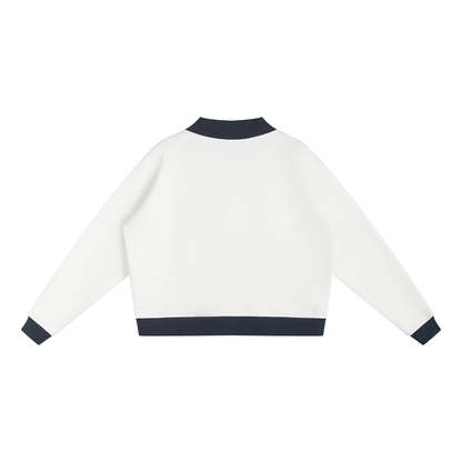 Mock Neck Crewneck Sweatshirt