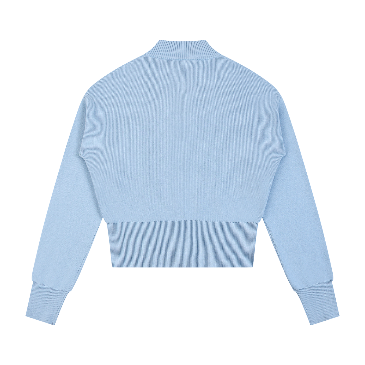 Mock Neck Zip Up Cardigan