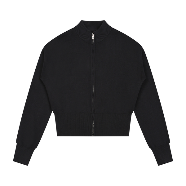 Mock Neck Zip Up Cardigan - Rapper's Digest