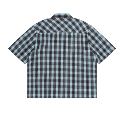 Boxy Plaid Short Sleeve Shirt