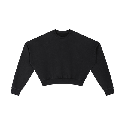 Vintage Washed Cropped Sweatshirt - Rapper's Digest
