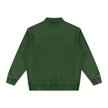 Vintage Wash Quarter-Zip Sweatshirt