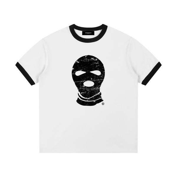 Ski Mask Ribbed Crewneck T-Shirt - Rapper's Digest