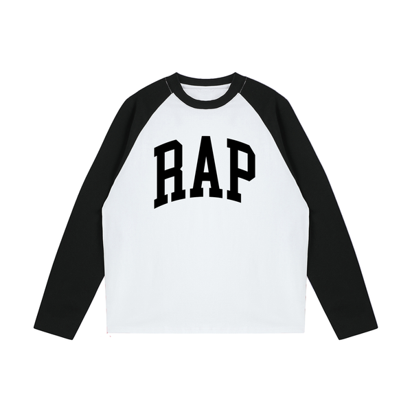 Color-Blocked Raglan Long-Sleeve T-Shirt - Rapper's Digest