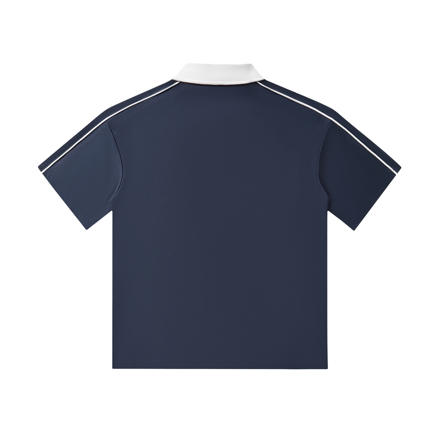 Mori White Collar Short-Sleeve Polo Shirt - Rapper's Digest