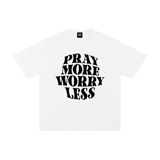Pray More Cotton T-Shirt - Rapper's Digest
