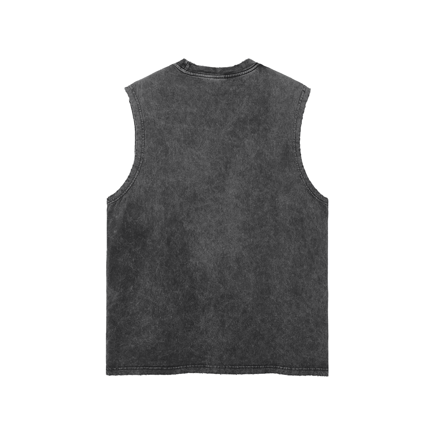 Mori White Washed Frayed Hem Tank Top - Rapper's Digest