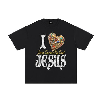 I Heart Jesus Cotton T-Shirt