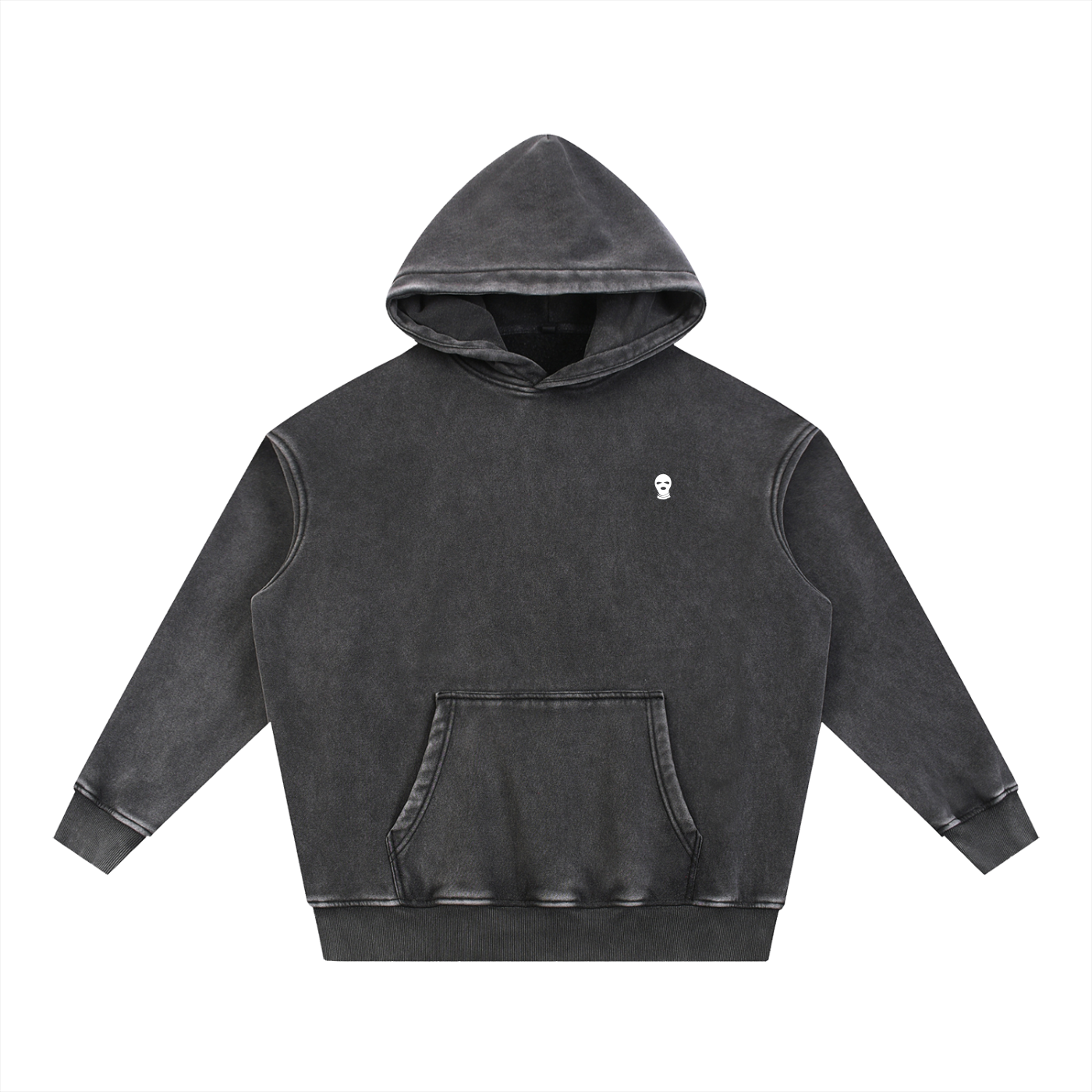 Snow Wash Fleece Oversize Hoodie - Rapper's Digest