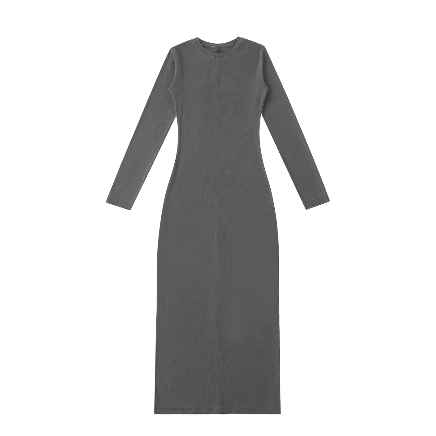 Dyed Washed Slit Maxi Dress - Rapper's Digest