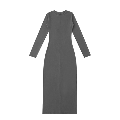 Dyed Washed Slit Maxi Dress - Rapper's Digest