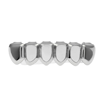 Hip-hop polished grillz with gold electroplating
