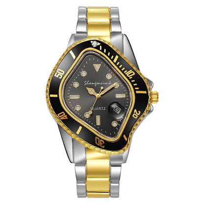 Twisted Submariner Set Alloy Steel Band Watch