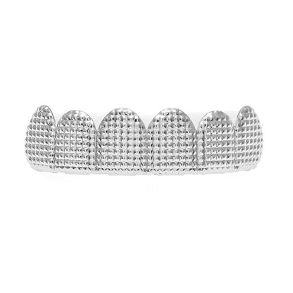 Hip-hop polished grillz with gold electroplating