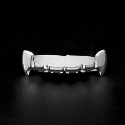 Hip-hop polished grillz with gold electroplating
